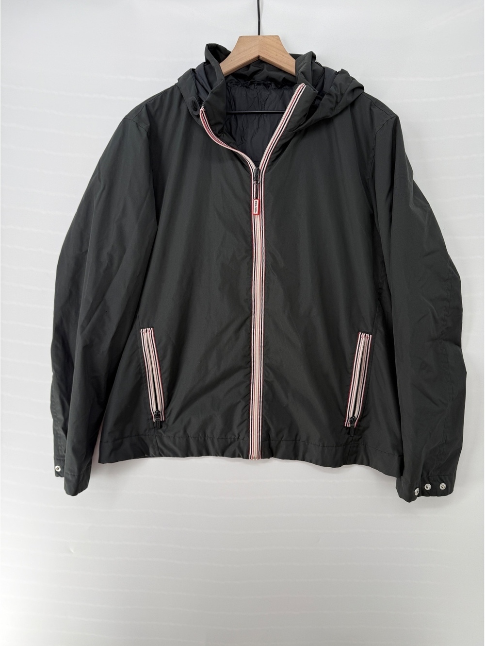Hunter gray hooded jacket